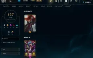 Conta Lol Lv 351, 127 SKINS