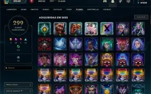 Vendo conta League Of Legends com 518 Skin, e 15 Skin Ed. Pr