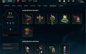 Vendo conta League Of Legends com 518 Skin, e 15 Skin Ed. Pr