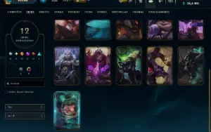Mestre com 55 Champs e 12 Skins ( 15 PDL )