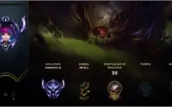 CONTA DIAMANTE 3 - MMR ALTISSIMO - SKIN LUCIAN ATACANTE