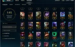 CONTA PRATA 60 CHAMPS/13SKINS/36ICONES/3PAG DE RUNAS/PRATA V