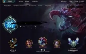 CONTA League of Legends - 400 SKINS