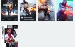 CONTA ORIGIN COM FIFA 21, BF 1, 3, 4 E V