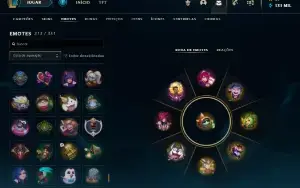 Conta lol mais de 20 míticas, e muitos itens raros