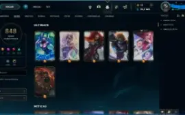 conta lol 848 skins todos champ