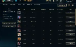 Platina 4 com 21 Champs e 1 Skin