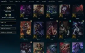 Unranked com 100 Champs e 27 Skins + 2 Fragmentos