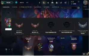 Unranked com 100 Champs e 27 Skins + 2 Fragmentos