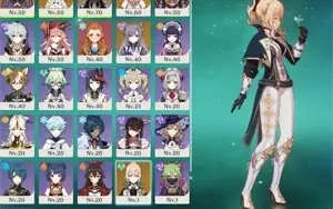 Zhong+Yae Miko+Itto+Mona+Jean+banner no garantido Ar 38