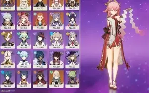 Zhong+Yae Miko+Itto+Mona+Jean+banner no garantido Ar 38