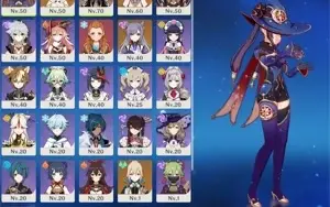 Zhong+Yae Miko+Itto+Mona+Jean+banner no garantido Ar 38