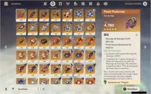Conta Genshin Ar57  7personagens5*  8armas5*  *5* Garantido
