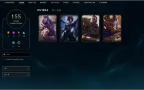 Conta Diamante 2 (Com Borda) - 155 skins - 138 campeoes