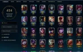 Conta Diamante 2 (Com Borda) - 155 skins - 138 campeoes