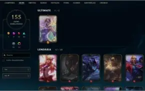 Conta Diamante 2 (Com Borda) - 155 skins - 138 campeoes