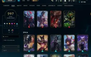 Mono Ahri 1 Milhao +12 Skins Da Ahri Emote Master E Gm S9