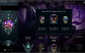 conta platina 3, todos campeões, skins, mt essência