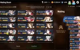 Conta Epic Seven - Inúmeros personagens de collabs.