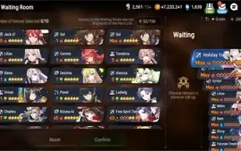 Conta Epic Seven - Inúmeros personagens de collabs.