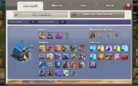 Clash of Clans CV 12 recente, full tropas e heróis do CV 11