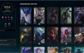 Platina IV - 905 SKINS - Quase todos os campeões