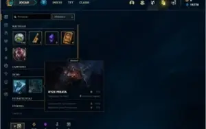 Conta platina 4 com 5 skins e 25 Champs