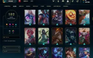 Conta Bronze 4 com TODOS os champs  182 Skins + UrfWick