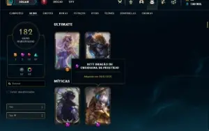 Conta Bronze 4 com TODOS os champs  182 Skins + UrfWick