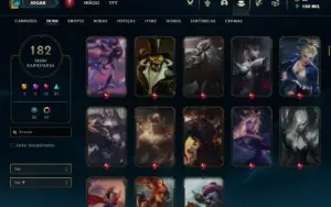 Conta Bronze 4 com TODOS os champs  182 Skins + UrfWick