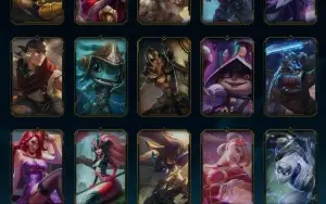 Lol 60 skins, prata, level 160