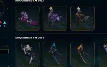 Lol 60 skins, prata, level 160
