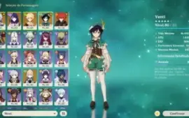 AR 51 Venti, Ayato, Raiden, Mona, Jean e Diluc