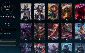 Conta League Of Legends com 278 Skins