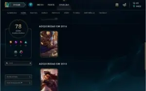 Conta League of Legends