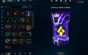 conta league of legends com 1306 RP