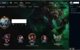 Conta League Of Legends Platina 4