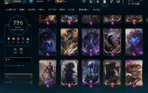Conta De Lol MESTRE + 737 Skins + Várias Skins Prestígio