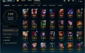 CONTA UNRANKED 84 CHAMP,13 SKINS