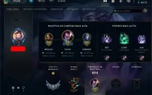 Conta League Of Legends - Season 4 - 92+ skins