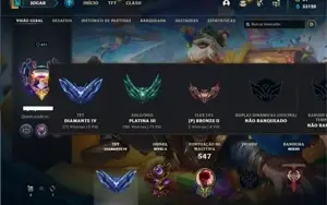 Conta Platina 3 com TODOS os champs e 173 Skins + 1 Rara