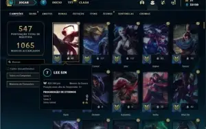 Conta Platina 3 com TODOS os champs e 173 Skins + 1 Rara