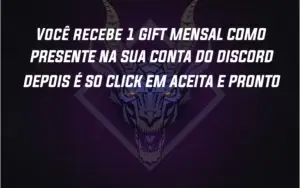 Discord Nitro Classic Mensal Gift Presente - Discord Oficial