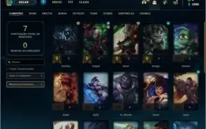 Conta prata 4 com 2 skins e 22 champs