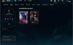 Conta prata 4 com 2 skins e 22 champs