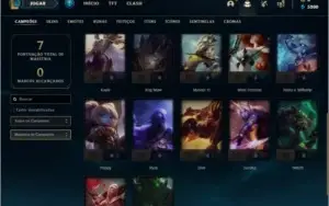 Conta prata 4 com 2 skins e 22 champs