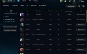 Conta prata 4 com 2 skins e 22 champs