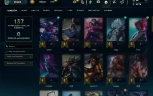 Esmeralda 3 com 60 Champs e 17 Skins ( ADC / MID / JG )