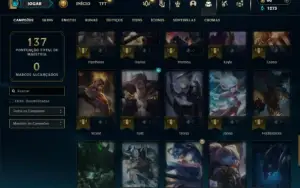 Esmeralda 3 com 60 Champs e 17 Skins ( ADC / MID / JG )