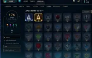 Conta de LOL, todos campeões habilitados, mais de 300 skins